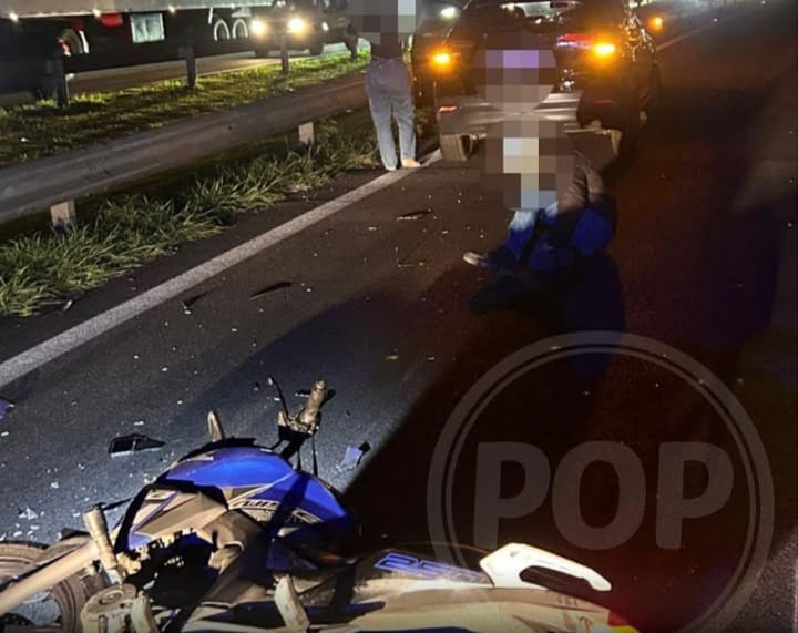  Motociclista fratura o punho em acidente na Dom Gabriel